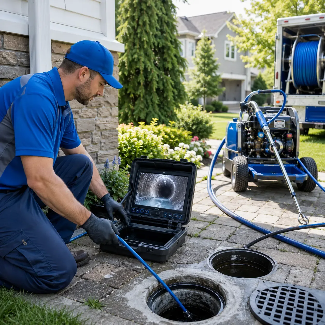 Outdoor drain cleaning professionals serving Elkhorn, WI